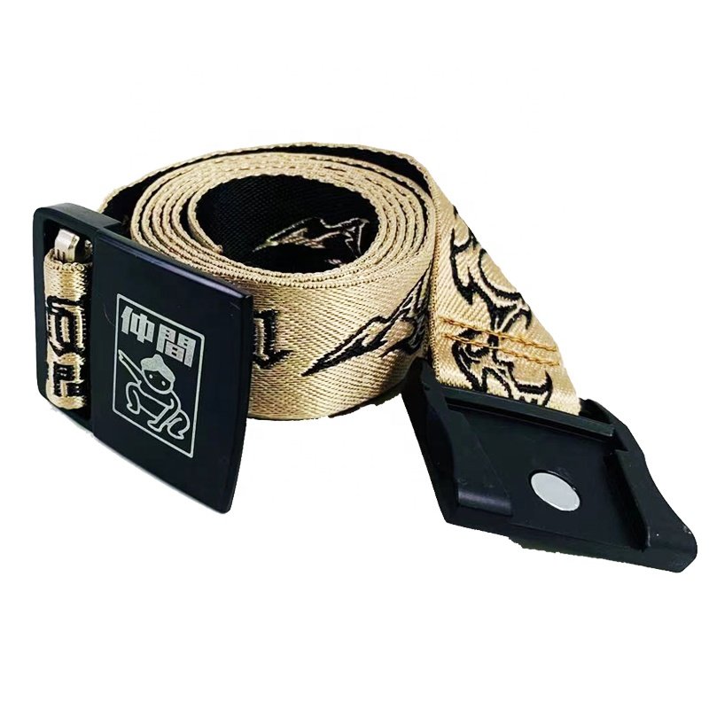 Wholesale Custom Design Laser Engrave Quick Release Metal Buckle Outdoor Training Adjustable Woven Nylon Tactical Belt For Man