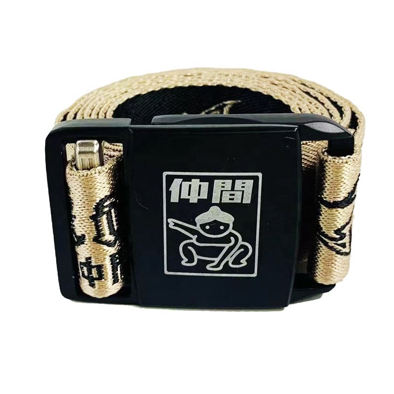 Wholesale Custom Design Laser Engrave Quick Release Metal Buckle Outdoor Training Adjustable Woven Nylon Tactical Belt For Man
