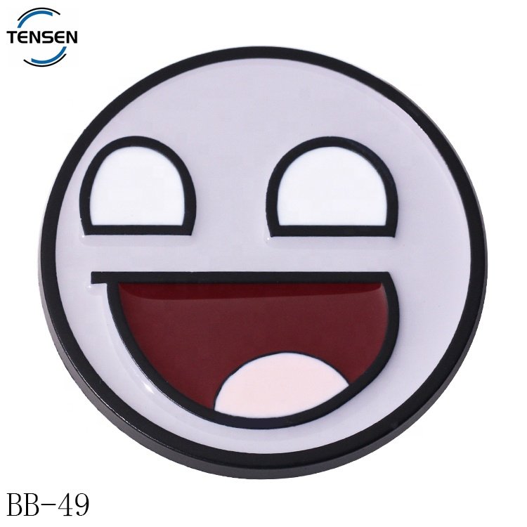 Luxurious belt buckle supplier round shape gold logo designer hollow auto brand buckle for women belt