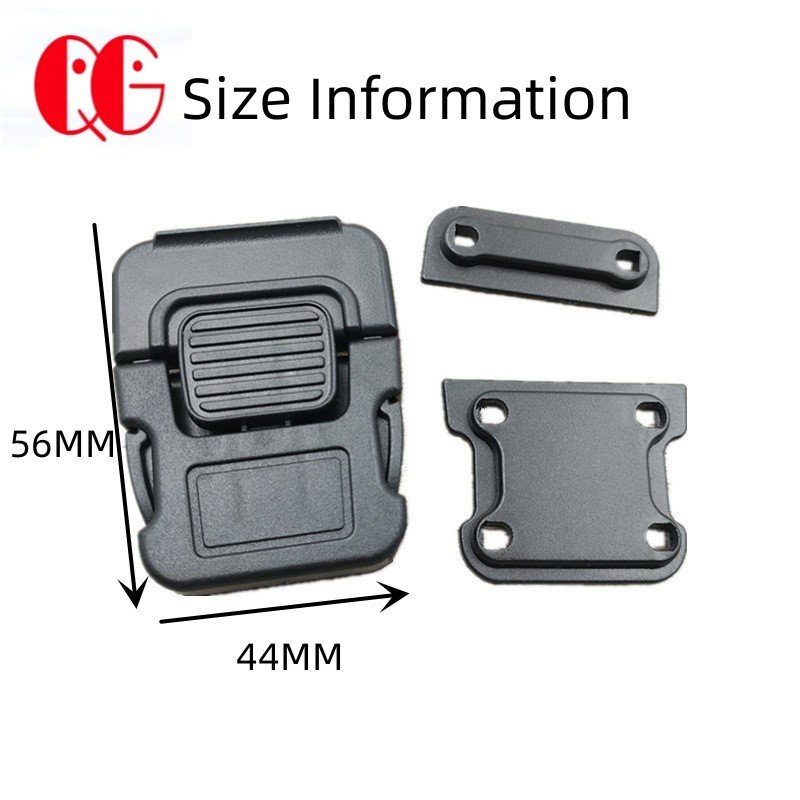 Plastic Handbag School bag Lock Clasp Clip Bag Lock Buckle Black for Handbag Bag Accessories Plastic Lock Replacement