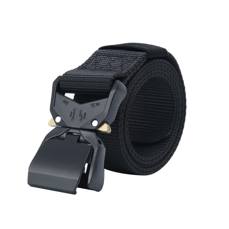 Combat Belt Tactical Buckle 50Mm Cotton Quick Release Black Security Multicam Metal Durable Padded