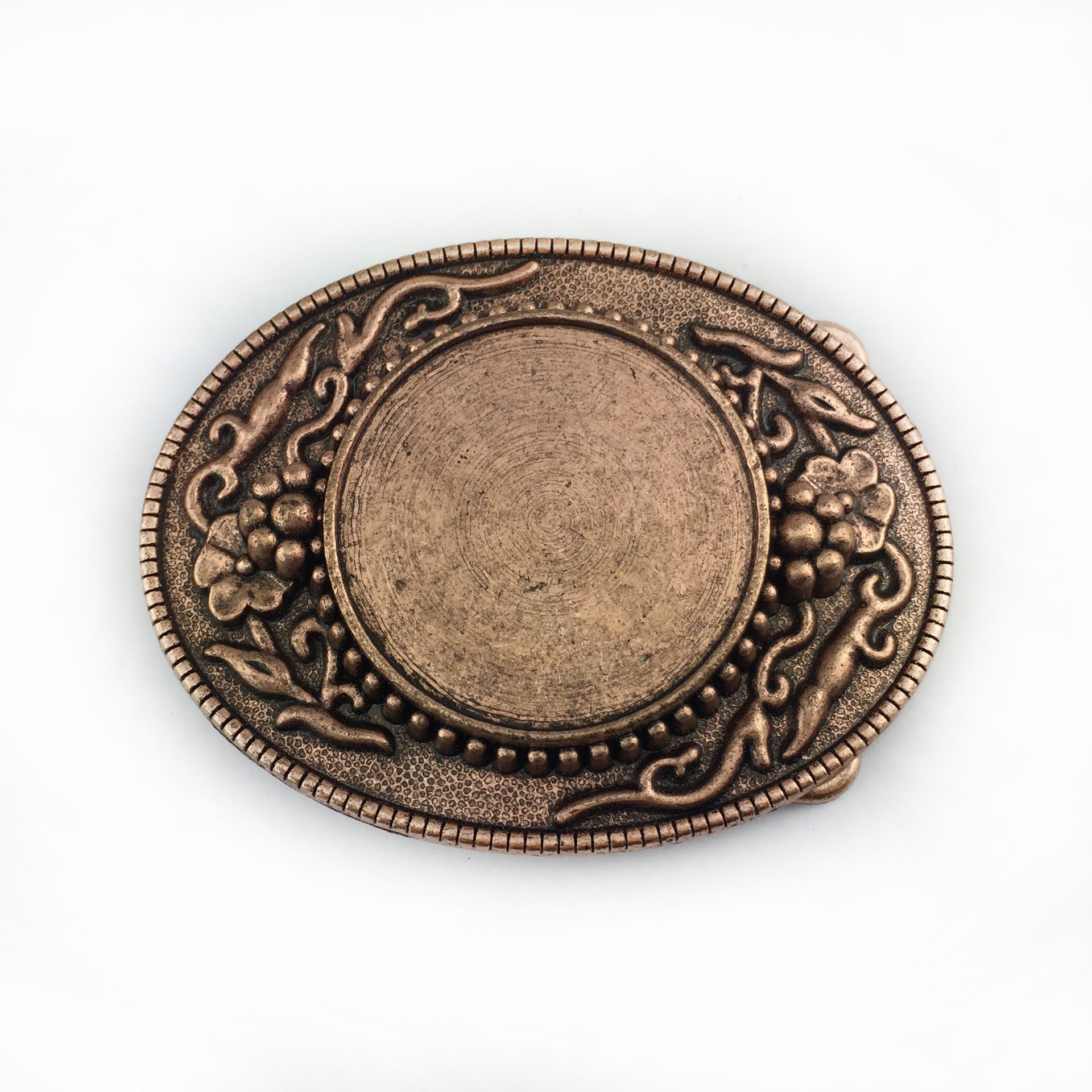 Vintage Plate Small Blank Pattern Custom Western Cowboy Belt Buckle Popular Style Knight Belt Buckle for Men Women