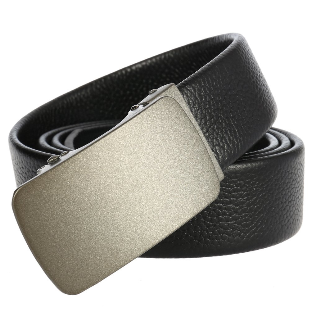 Full Grain Leather Men'S Belt Custom Gift Adjustable Buckle Cowhide Genuine Cowhide Leather Belts Men