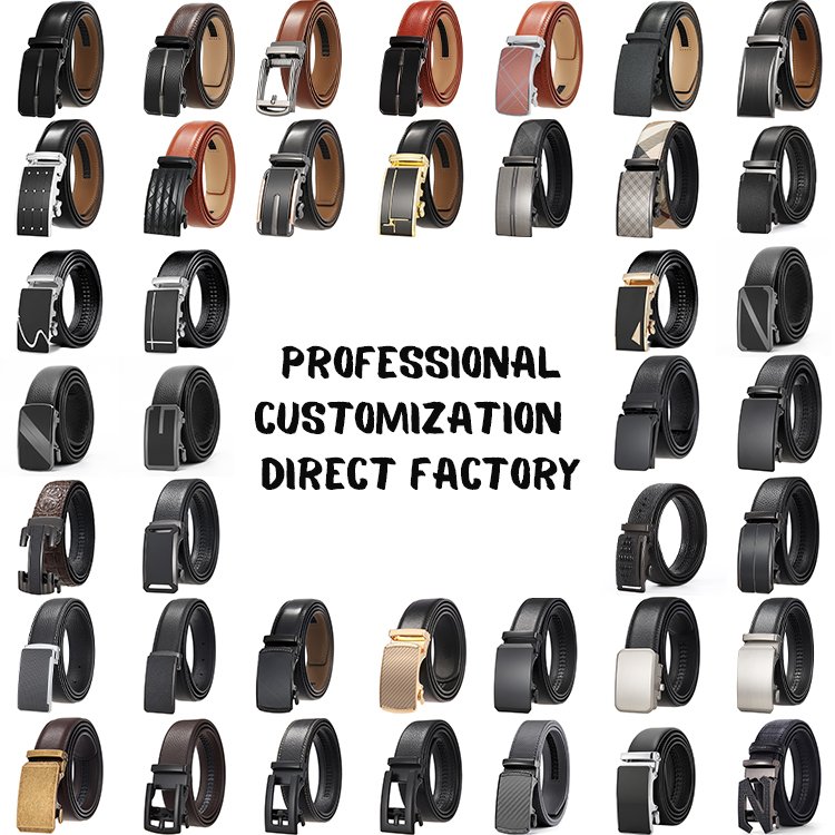 Full Grain Leather Men'S Belt Custom Gift Adjustable Buckle Cowhide Genuine Cowhide Leather Belts Men