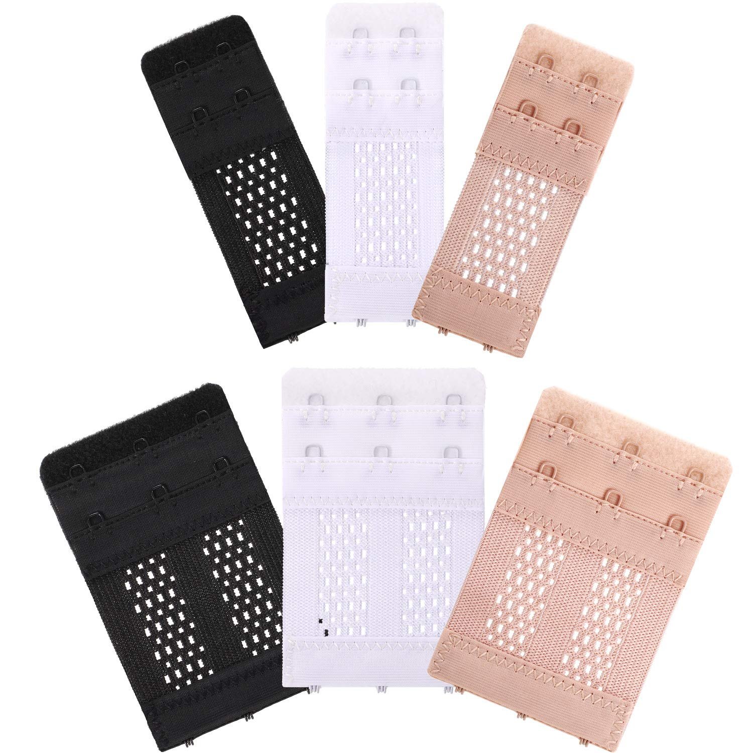 Customization lingerie accessories seamless strap extend hook eye women bra buckle extender elastic stretchy lin