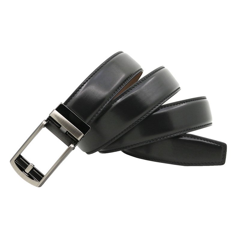 Wholesale Men Click Real Leather Belt Automatic Buckle Genuine Leather Belt Manufacturers