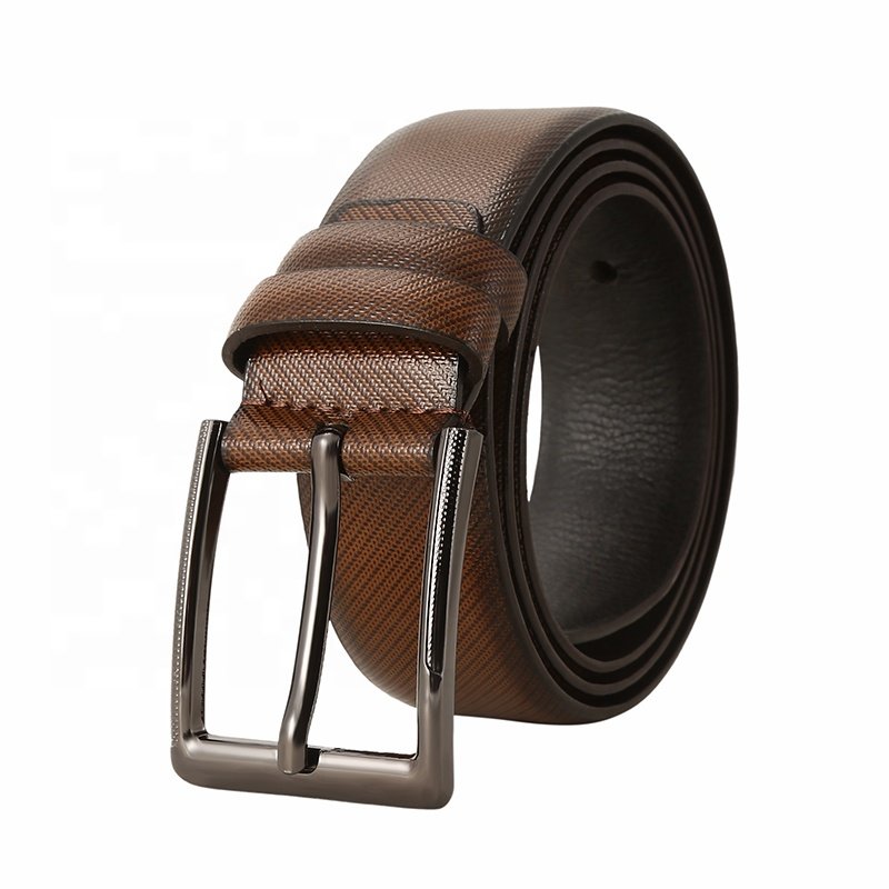 Factory Business Leather Brand Designer Pin Buckle wholesale Men PU Leather Belt