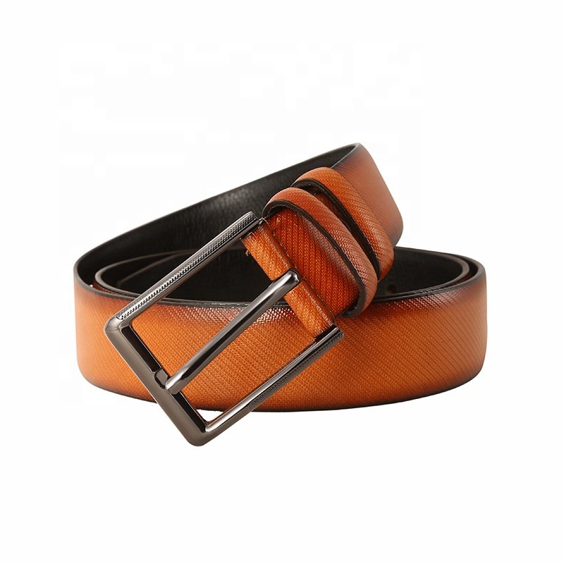 Factory Business Leather Brand Designer Pin Buckle wholesale Men PU Leather Belt