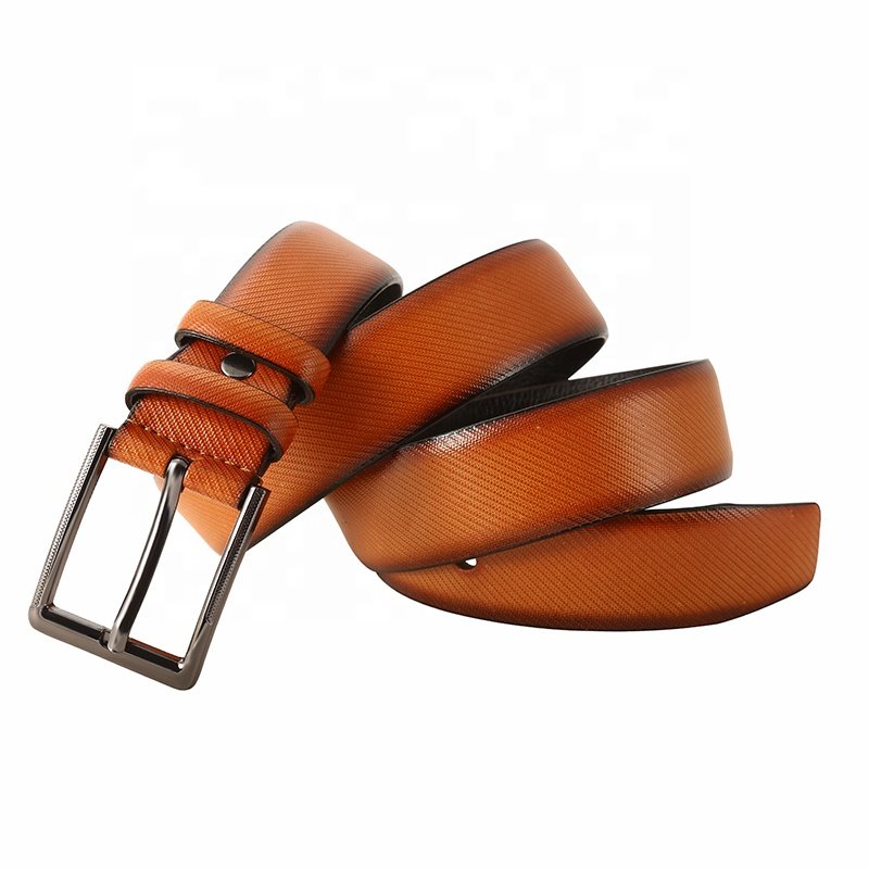 Factory Business Leather Brand Designer Pin Buckle wholesale Men PU Leather Belt