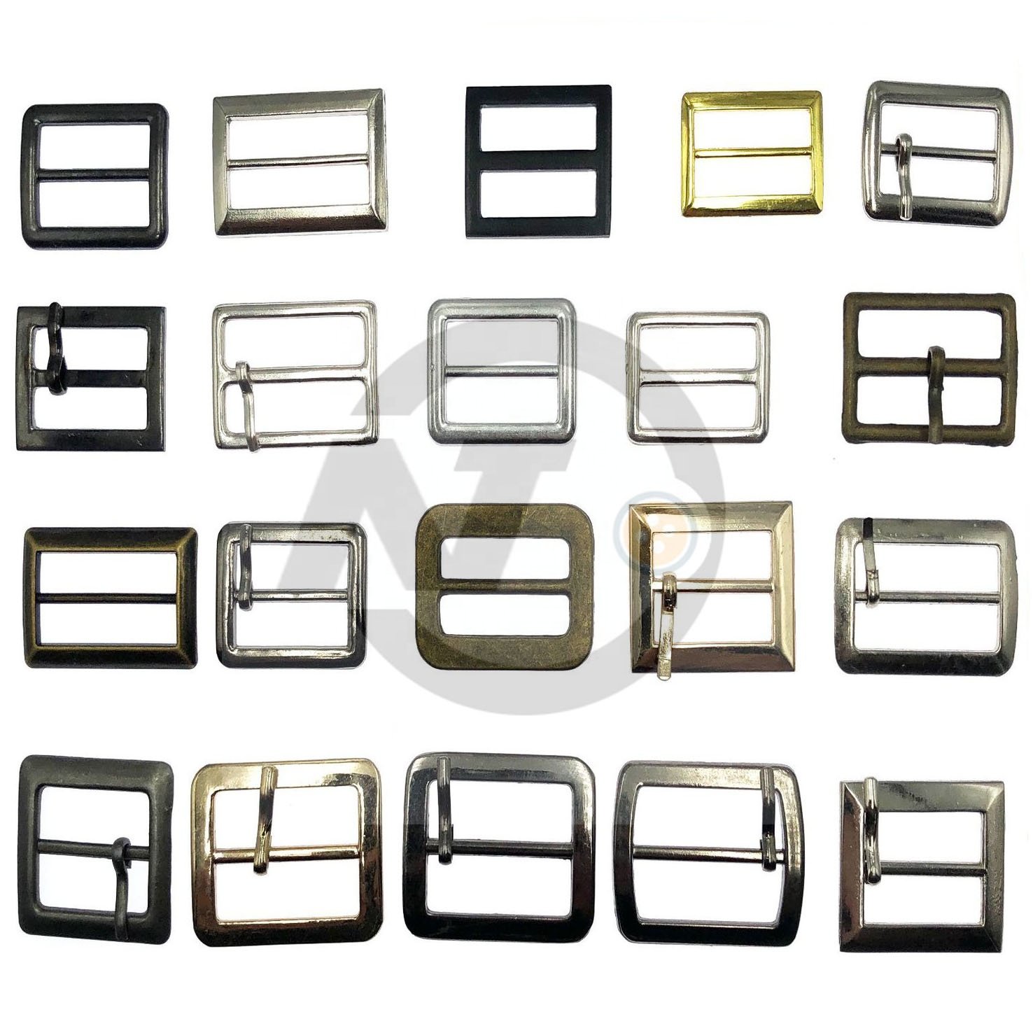 Handbags Accessories Metal Pin Square Pull Core buckles Dog Collar Buckle