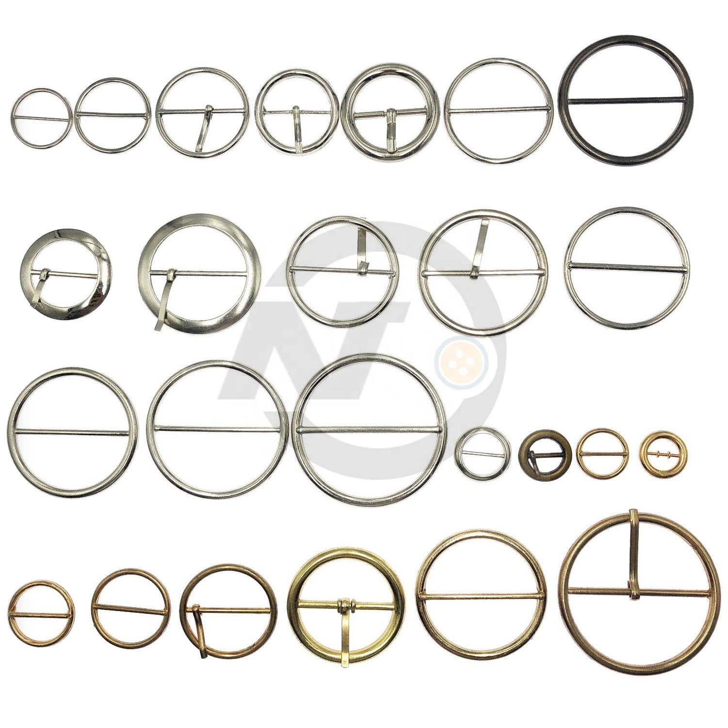 Handbags Accessories Metal Pin Square Pull Core buckles Dog Collar Buckle