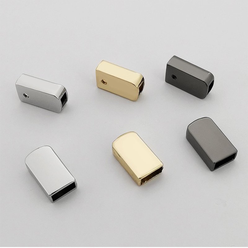 Women Handbag Accessories Zipper End Stopper Zinc Alloy Bag Strap End Buckle Garment Tail Clasp buckle For Bags Zippers End Clip