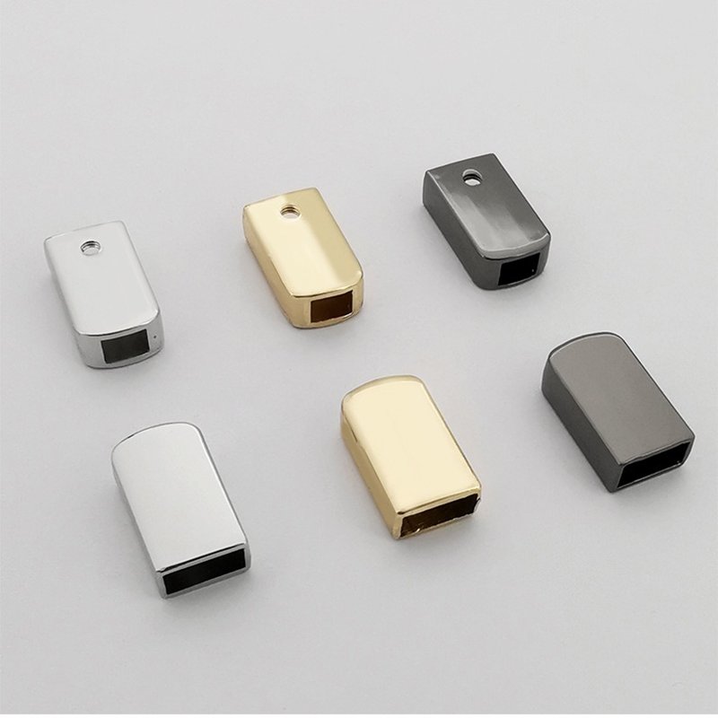 Women Handbag Accessories Zipper End Stopper Zinc Alloy Bag Strap End Buckle Garment Tail Clasp buckle For Bags Zippers End Clip