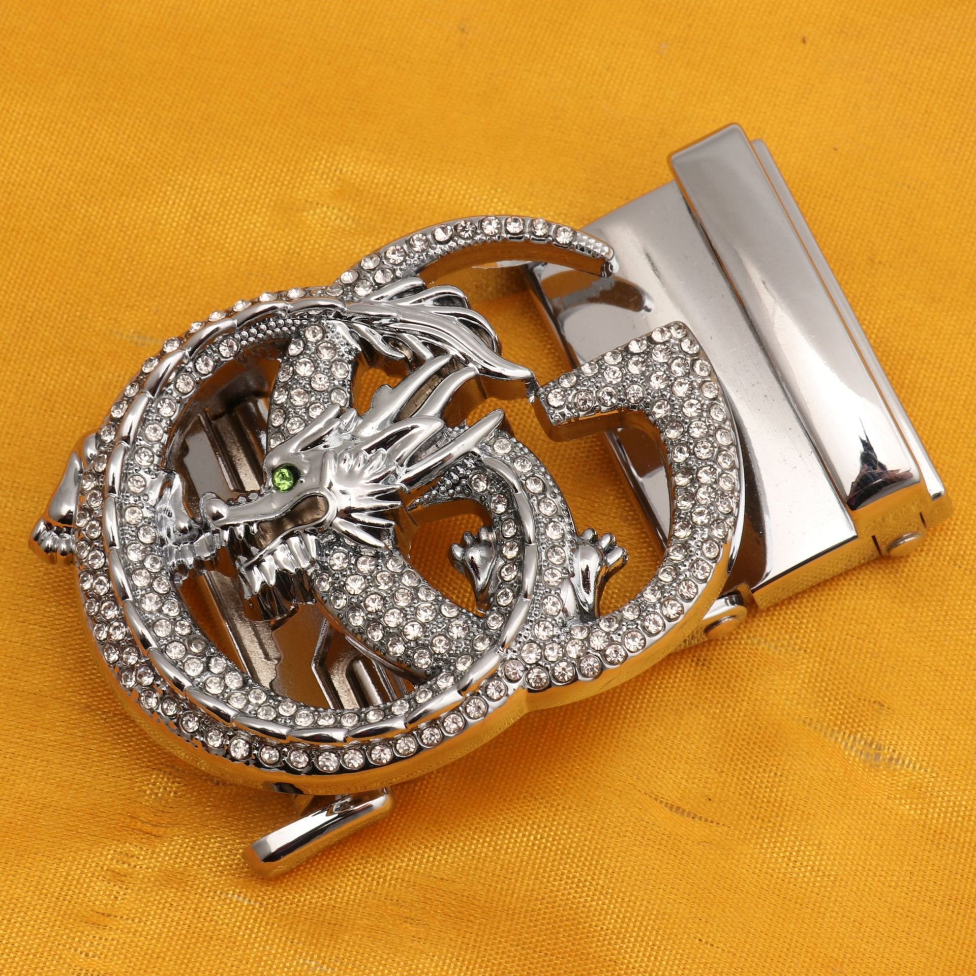 Mens alloy belt buckle rihnstone Factory Direct High Quality automatic belt buckle removable automatic buckle