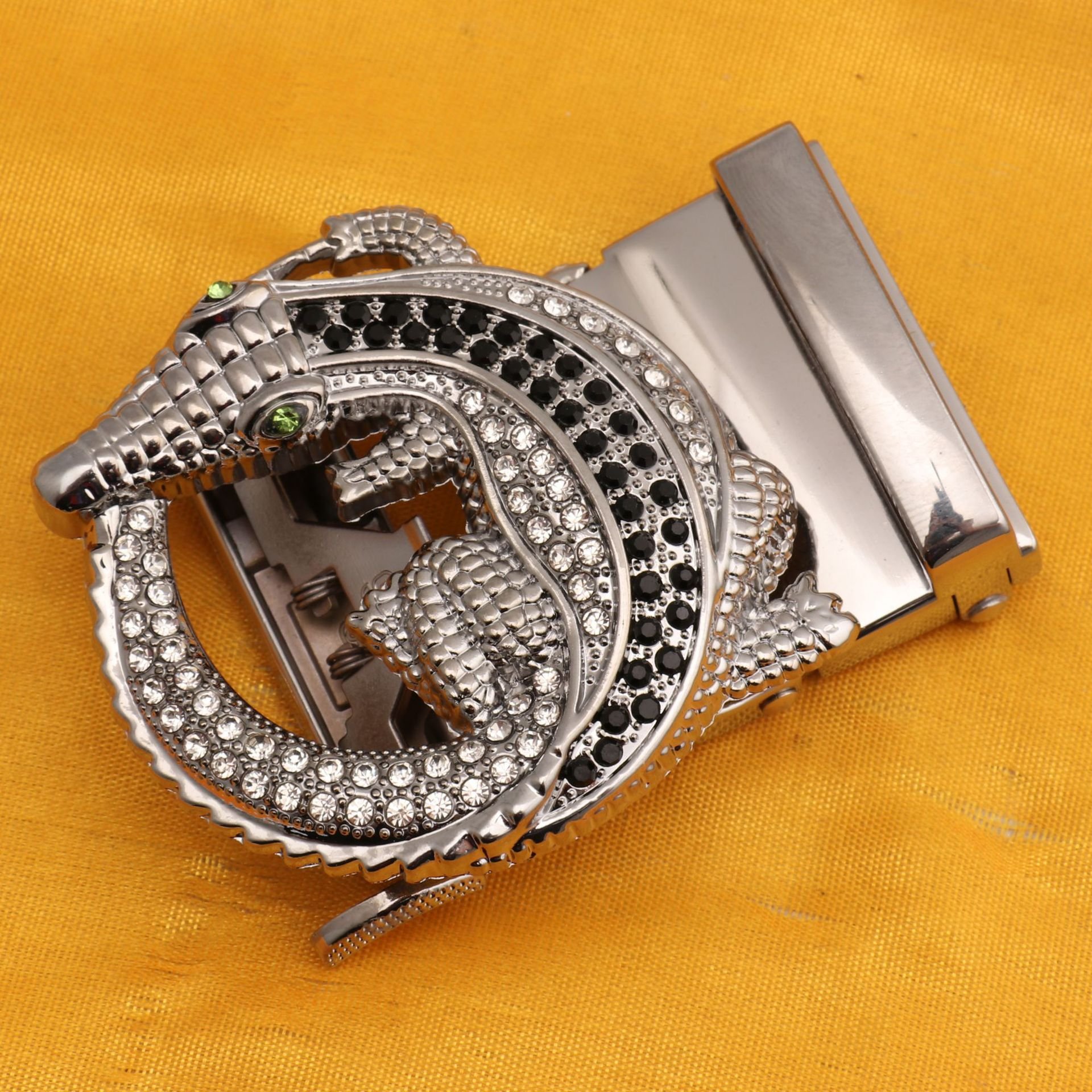 Mens alloy belt buckle rihnstone Factory Direct High Quality automatic belt buckle removable automatic buckle