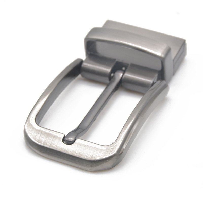 35 mm size high quality European zinc alloy reversible metal pin belt buckle for men leather belt custom logo belt buckles