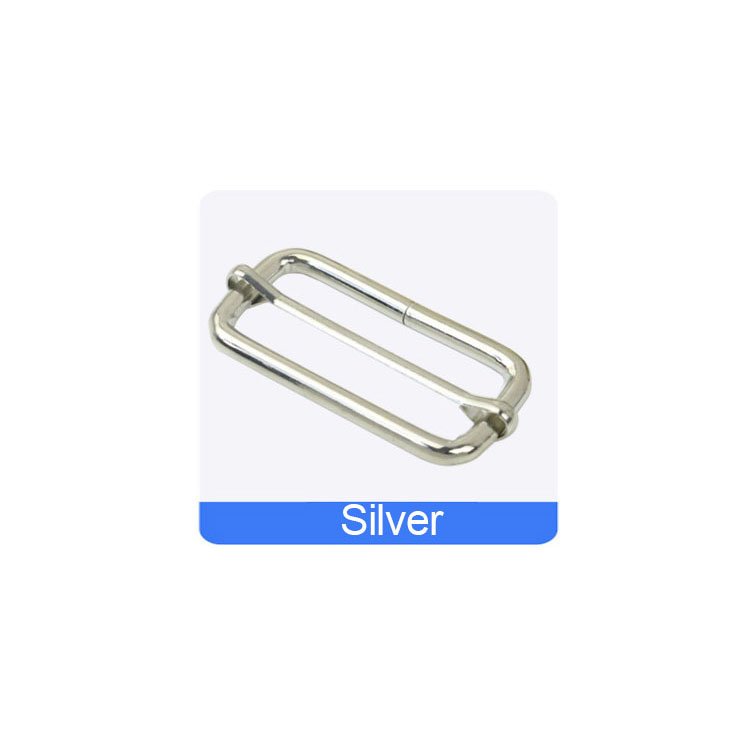 Consen 50mm Adjuster Slide Buckle Bags Hardware Accessories Square Roller Pin Buckles for Handbag