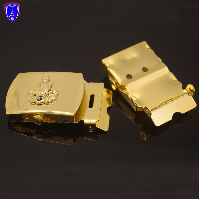 Cheap excellent quality plating metal belt buckle clasp adjust buckle men shiny gold belt buckle