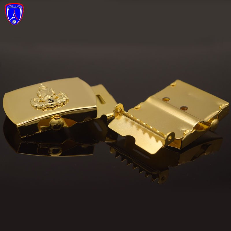 Cheap excellent quality plating metal belt buckle clasp adjust buckle men shiny gold belt buckle