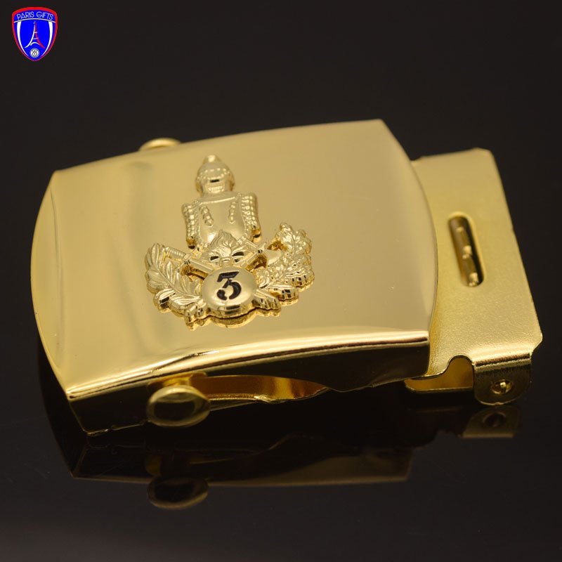 Cheap excellent quality plating metal belt buckle clasp adjust buckle men shiny gold belt buckle