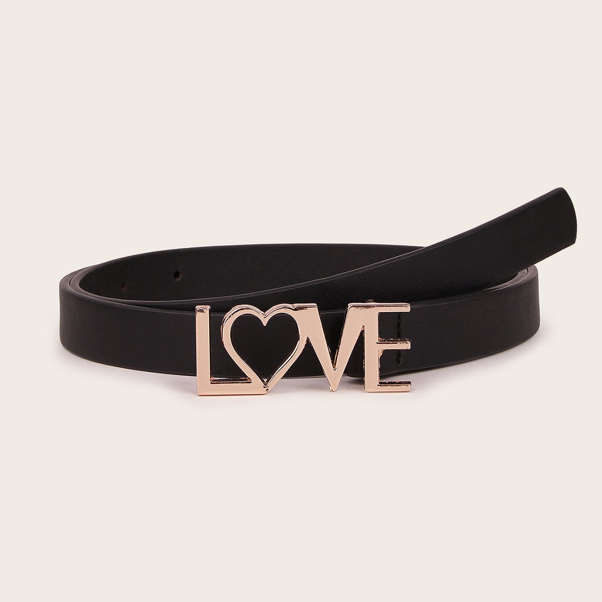 New Women's Belt Fashion Trend Fashion All-match Letter Love Buckle Decoration Suit Clothes Pants Belt