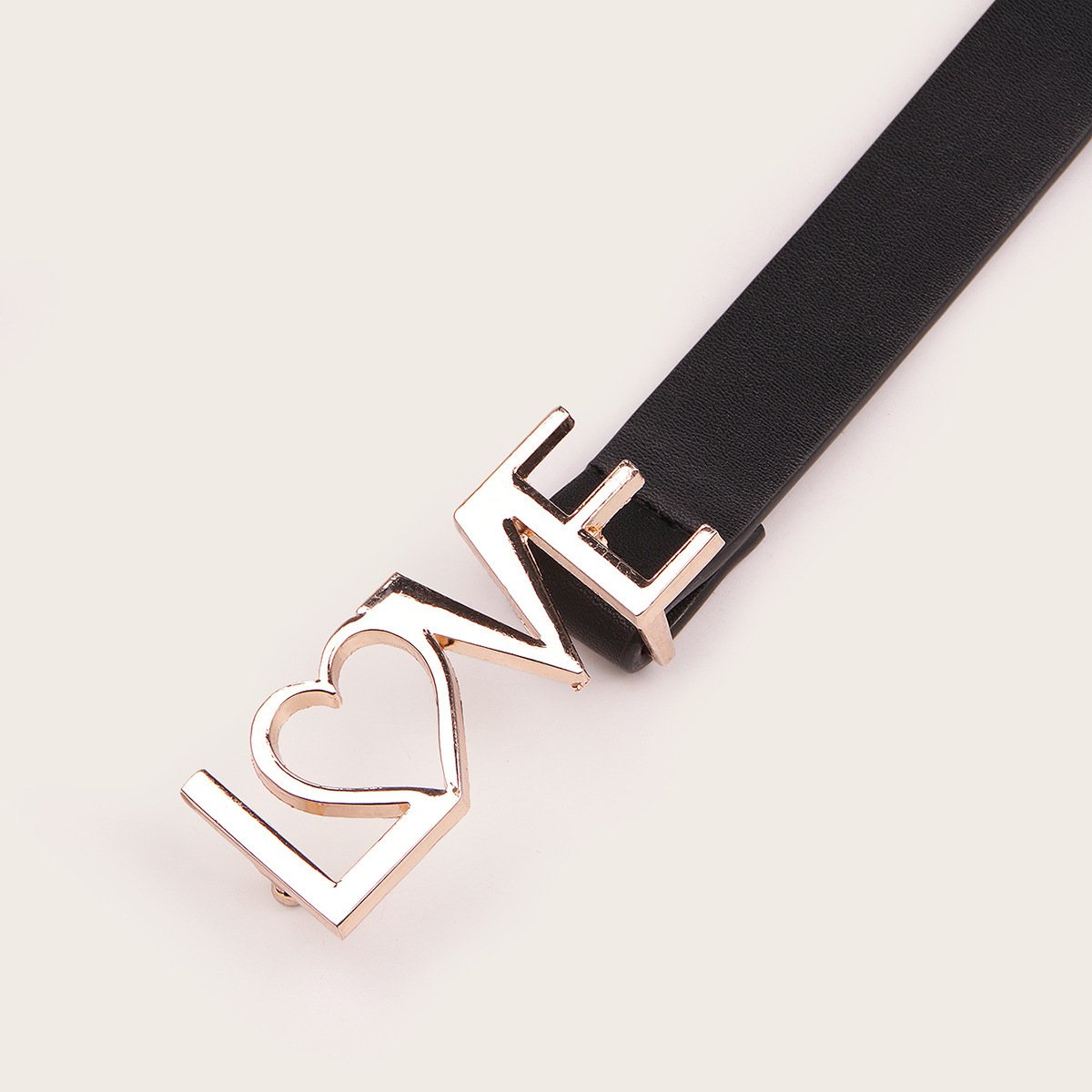 New Women's Belt Fashion Trend Fashion All-match Letter Love Buckle Decoration Suit Clothes Pants Belt