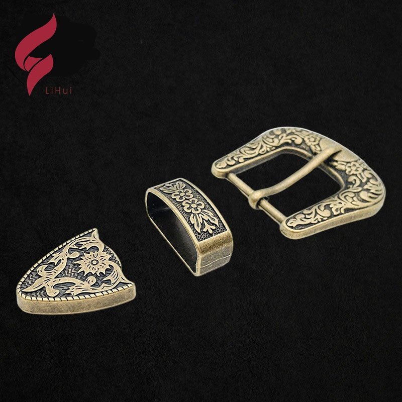 Lihui hardware color 3D silver plated metal belt buckle plating men metal belt buckle Wide Slide Buckle