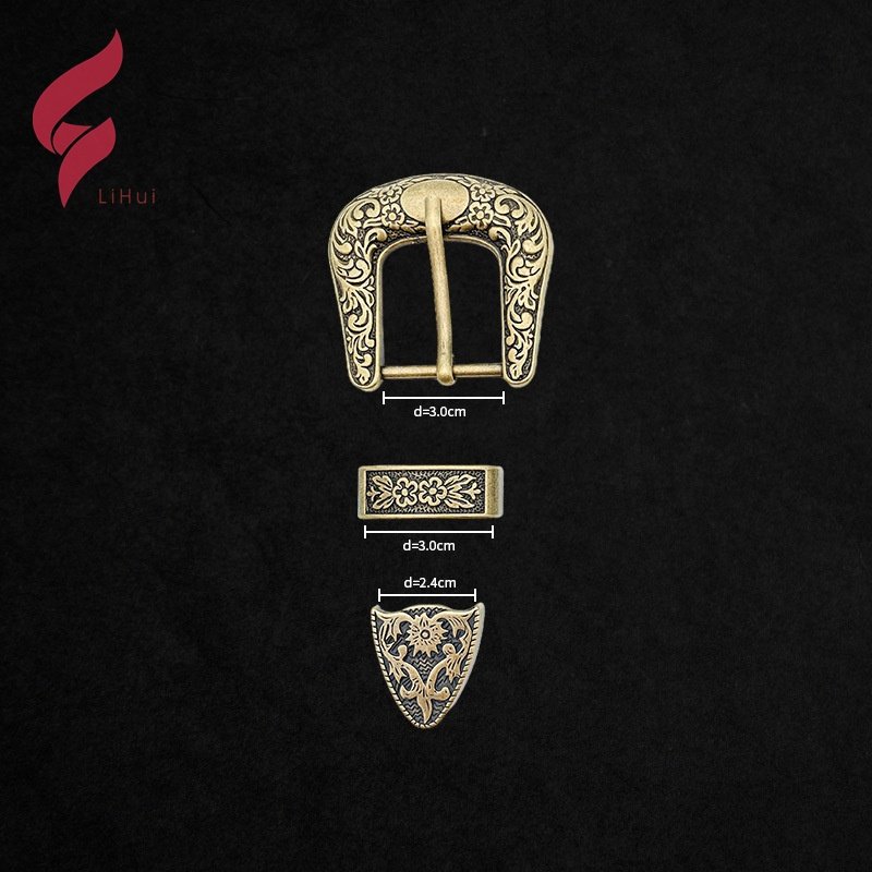 Lihui hardware color 3D silver plated metal belt buckle plating men metal belt buckle Wide Slide Buckle