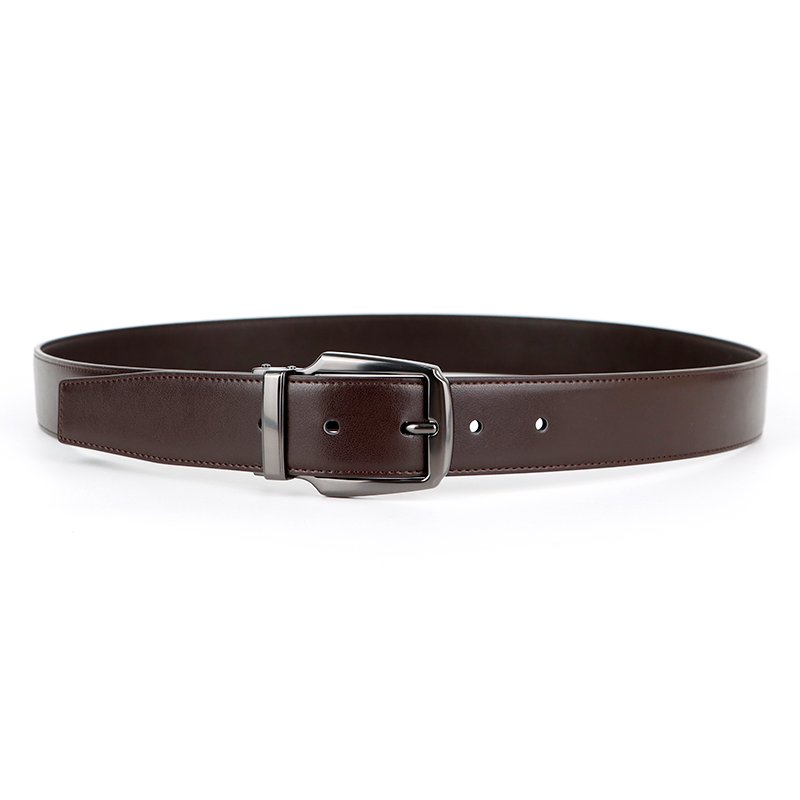 100% authentic Fashion Mens Universal Custom Pin Buckle Leather Belt Genuine Leather Belts Metal Belts