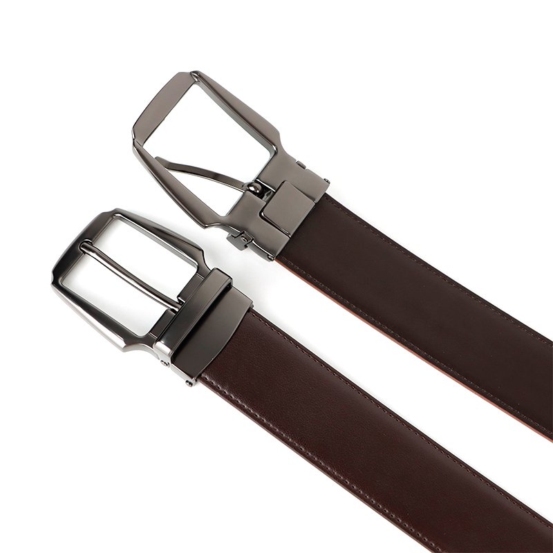 100% authentic Fashion Mens Universal Custom Pin Buckle Leather Belt Genuine Leather Belts Metal Belts