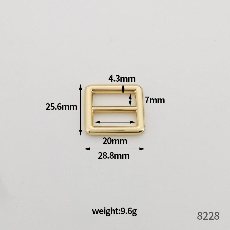 20mm-50mm zinc alloy strap adjuster buckle square adjustable buckle metal