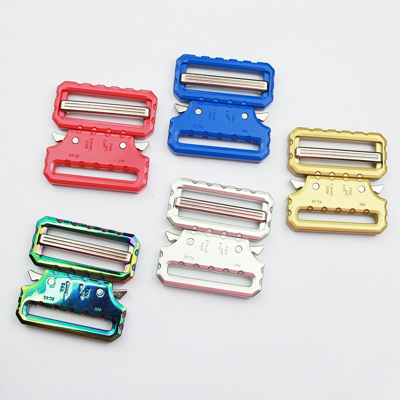Small Metal Buckle for 3/4 inch" Wide Webbing Strap Lightweight 21mm Quick Release buckle mini tactical Belt Buckles