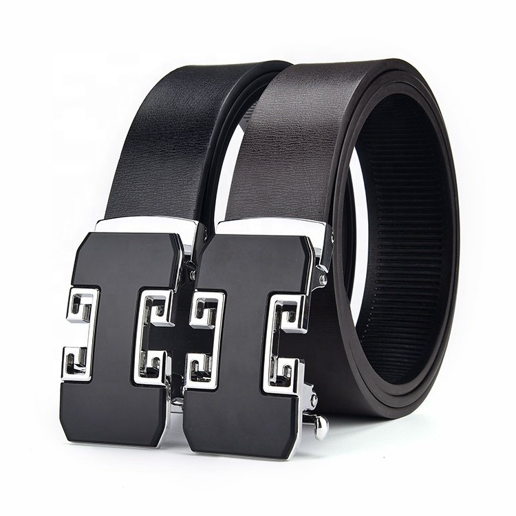 2020 New Arrival Casual Alloy Buckle Custom Mens Original Automatic Leather Belt For Man