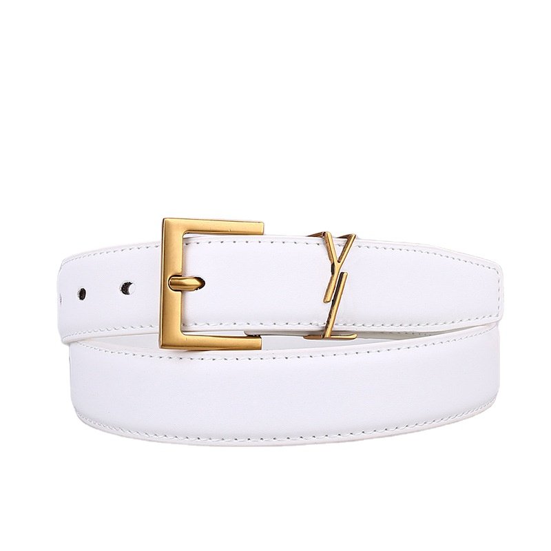 Women's leather needle buckle retro vintage belt large brand cowhide belt designer versatile casual ladies belt wholesale price