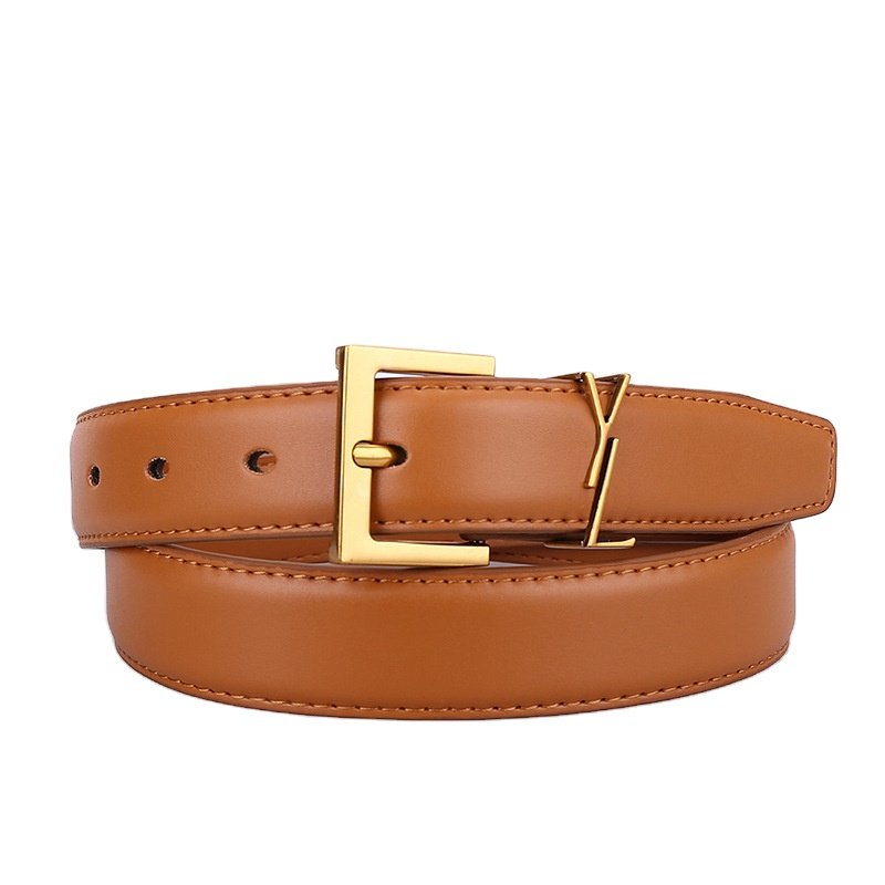 Women's leather needle buckle retro vintage belt large brand cowhide belt designer versatile casual ladies belt wholesale price