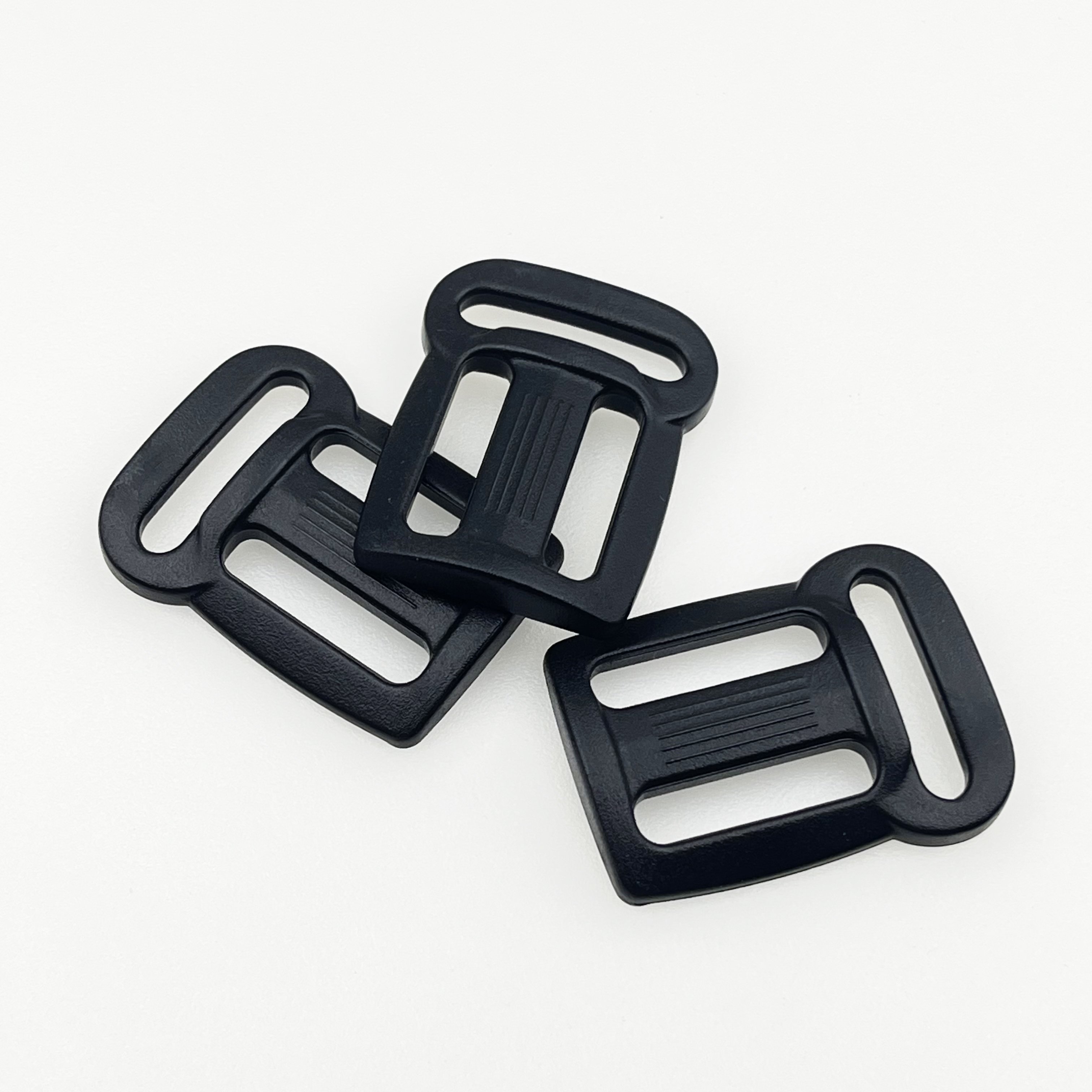 Factory Supply Plastic Adjustable Belt Buckle for Backpack 3 Bar Part Plastic Tri-glide Slide Buckle for Webbing Bag Accessories