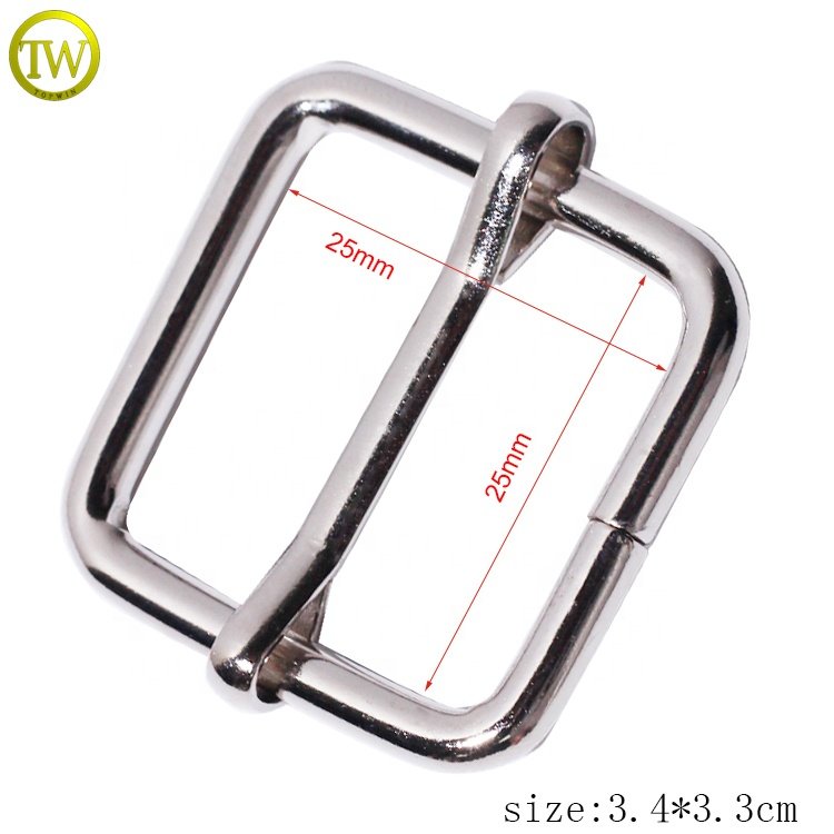 High quality handbag metal parts nickle plating adjustable metal slide buckles for luggage hardware