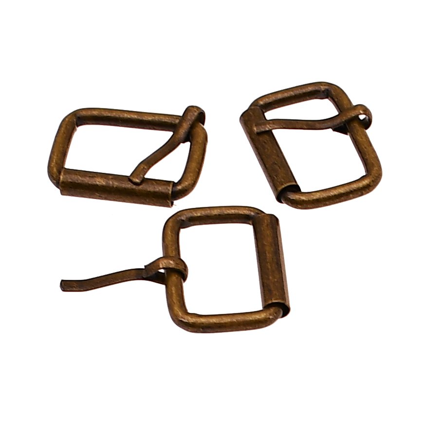 Leather Rectangle Ring Adjust Roller Pin Buckle For Handbag Strap Belt Dog Collar Chain Bag Parts Accessories