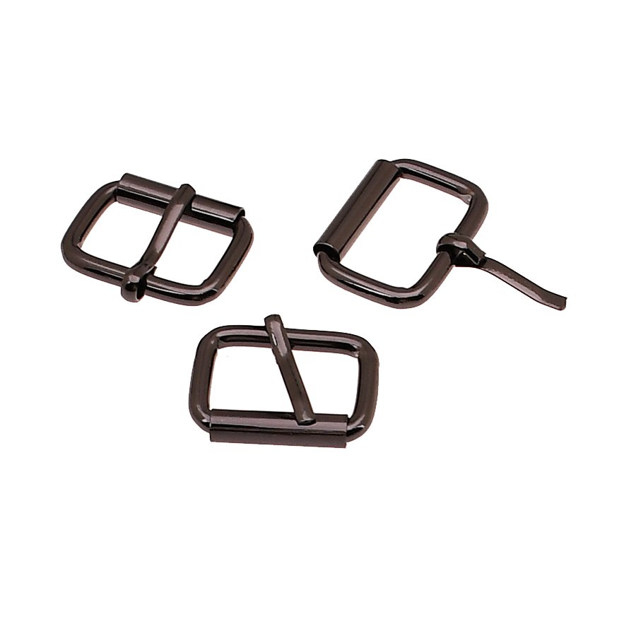 Leather Rectangle Ring Adjust Roller Pin Buckle For Handbag Strap Belt Dog Collar Chain Bag Parts Accessories