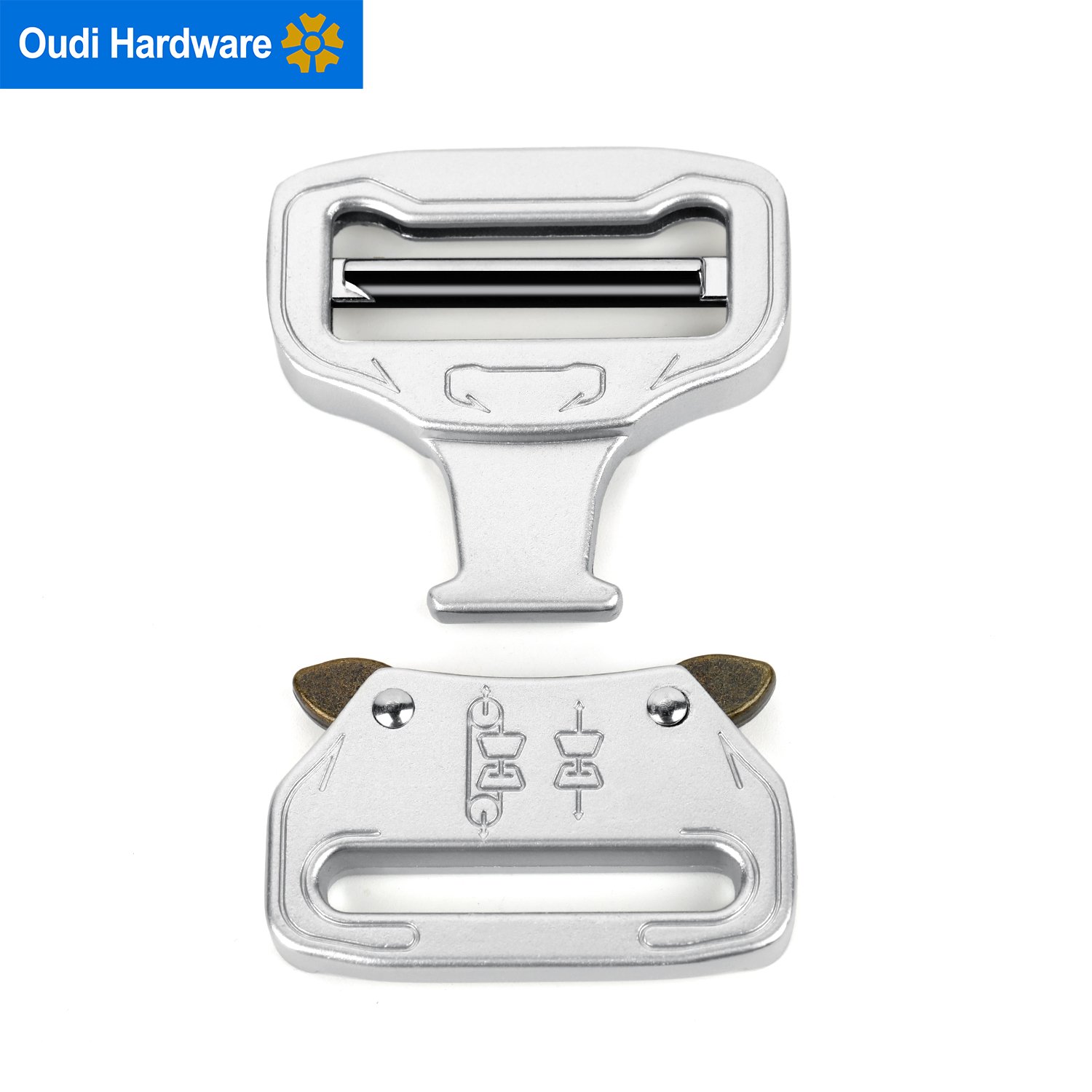 38MM Metal Quick Release Buckles Heavy Duty Belt Buckles For Men