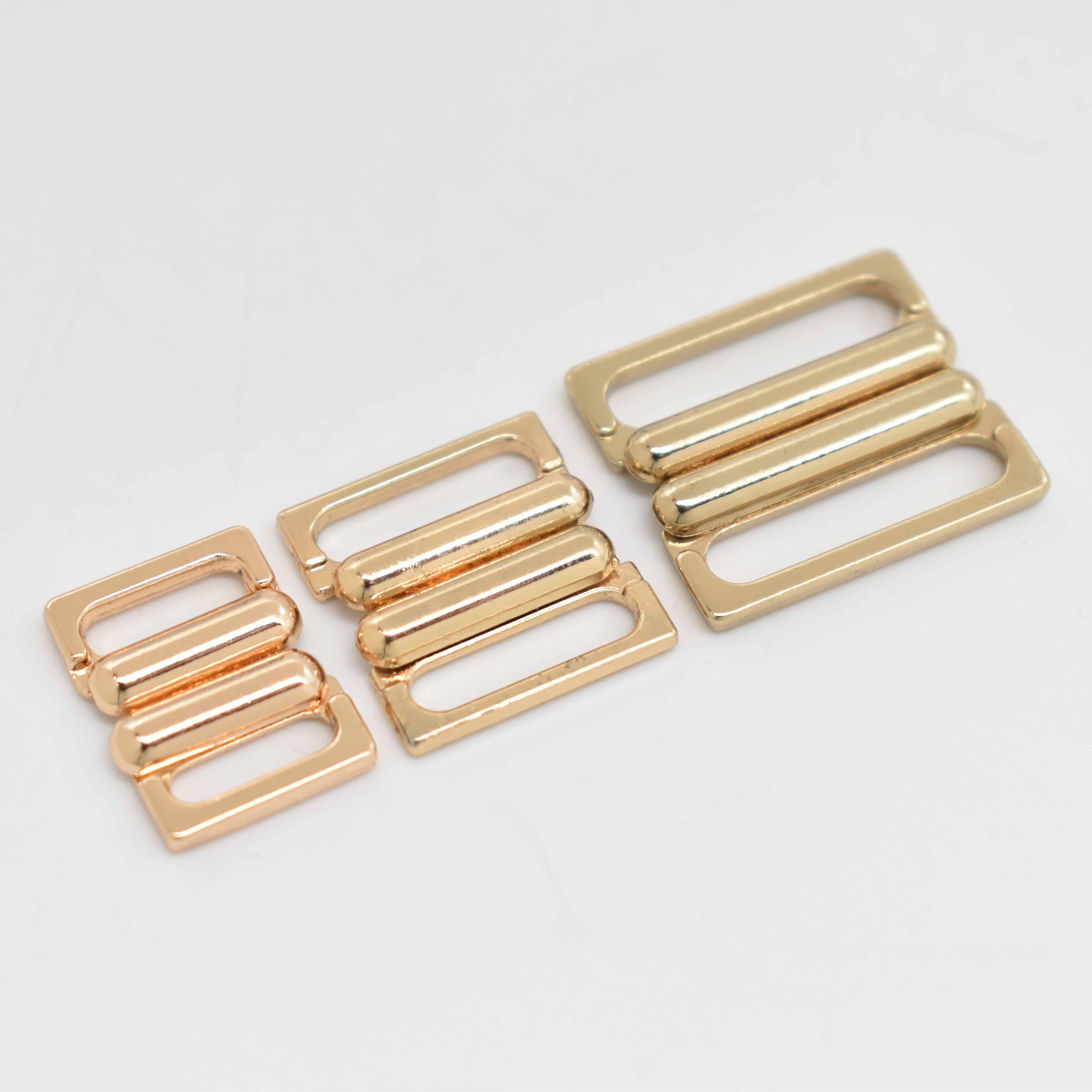 B-8-1 Eco-friendly high quality mutiply size zinc alloy Metal Bra Clasp Front Closure Buckle for swimwear accessories/ bra clasp