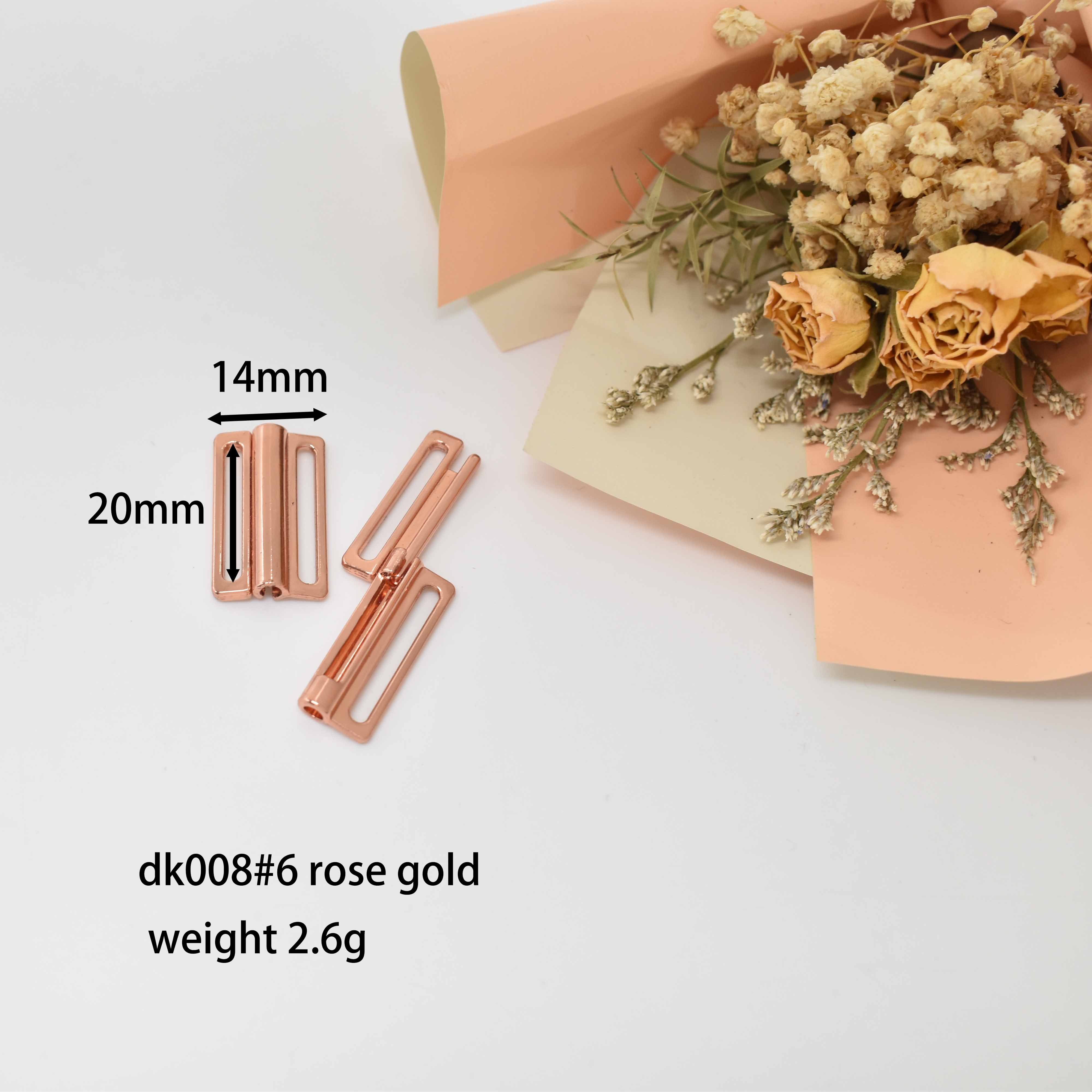 B-8-1 Eco-friendly high quality mutiply size zinc alloy Metal Bra Clasp Front Closure Buckle for swimwear accessories/ bra clasp
