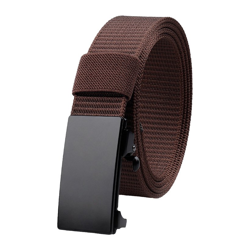 Fashionable casual canvas belt trendy outdoor tactical belt alloy buckle nylon canvas belt