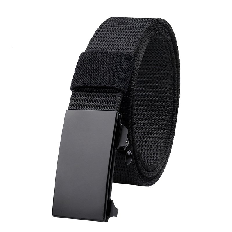 Fashionable casual canvas belt trendy outdoor tactical belt alloy buckle nylon canvas belt