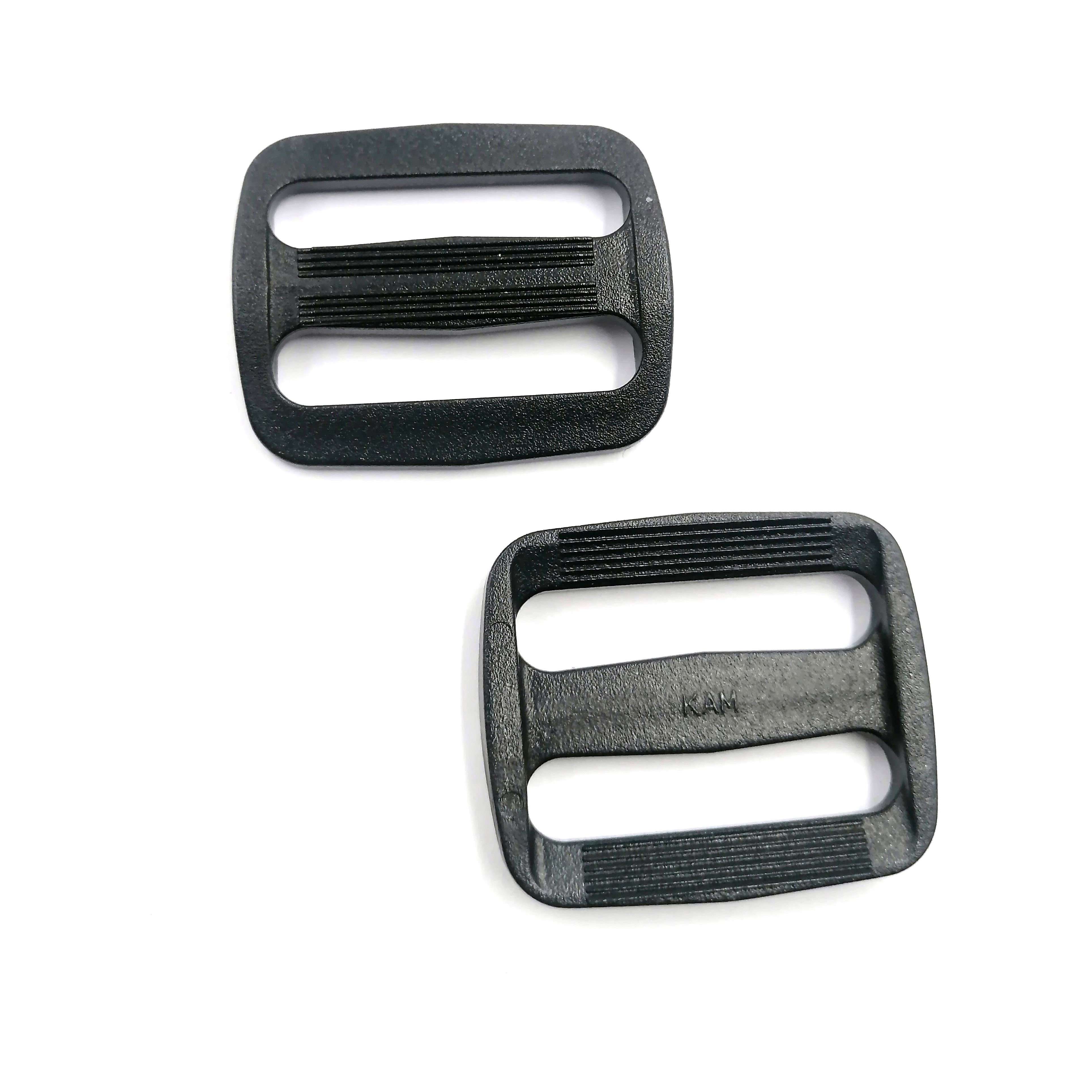 Factory Plastic Tri-Glide Slider Adjustable Straps Buckle Multi Sizes D Ring Buckle for Backpack Webbing