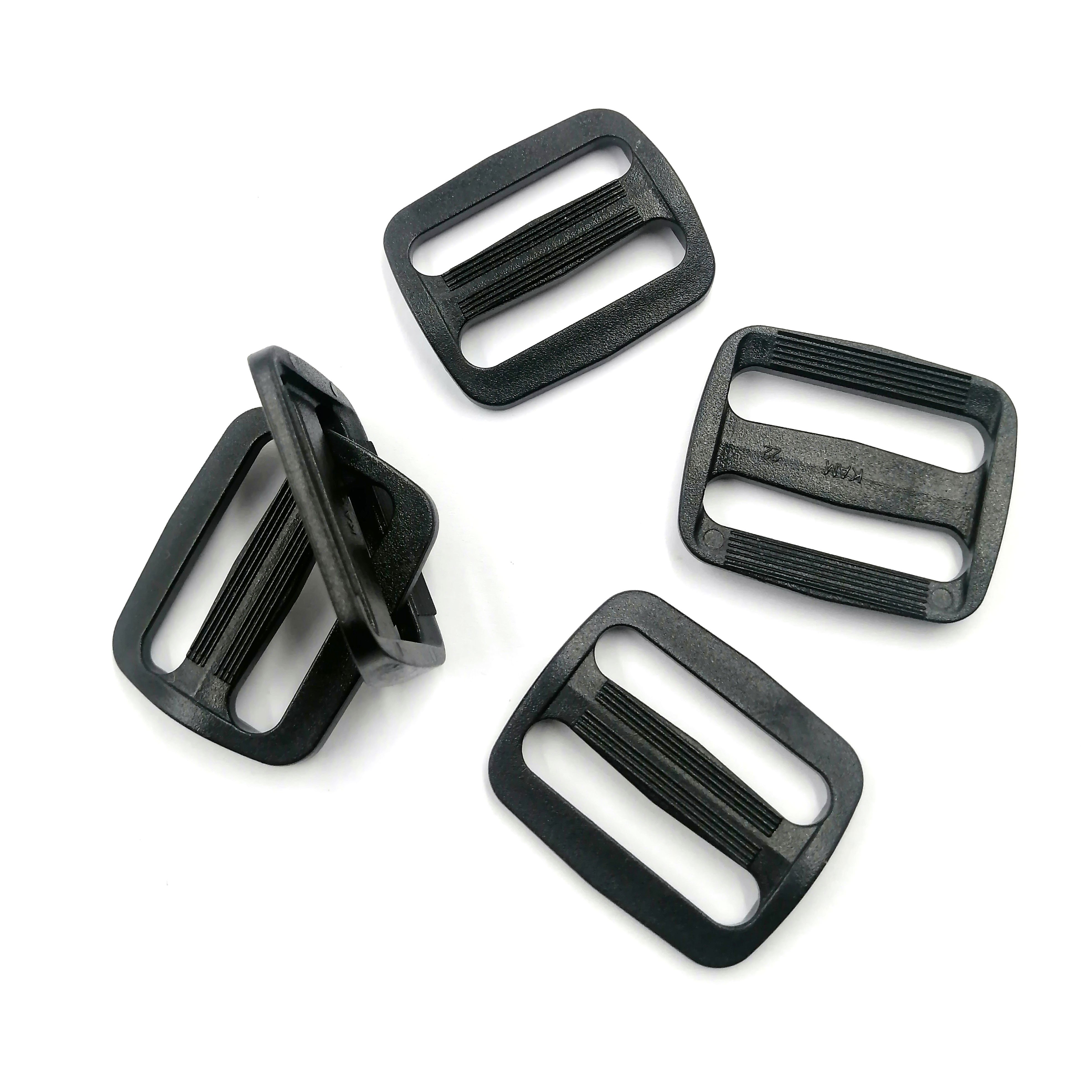 Factory Plastic Tri-Glide Slider Adjustable Straps Buckle Multi Sizes D Ring Buckle for Backpack Webbing