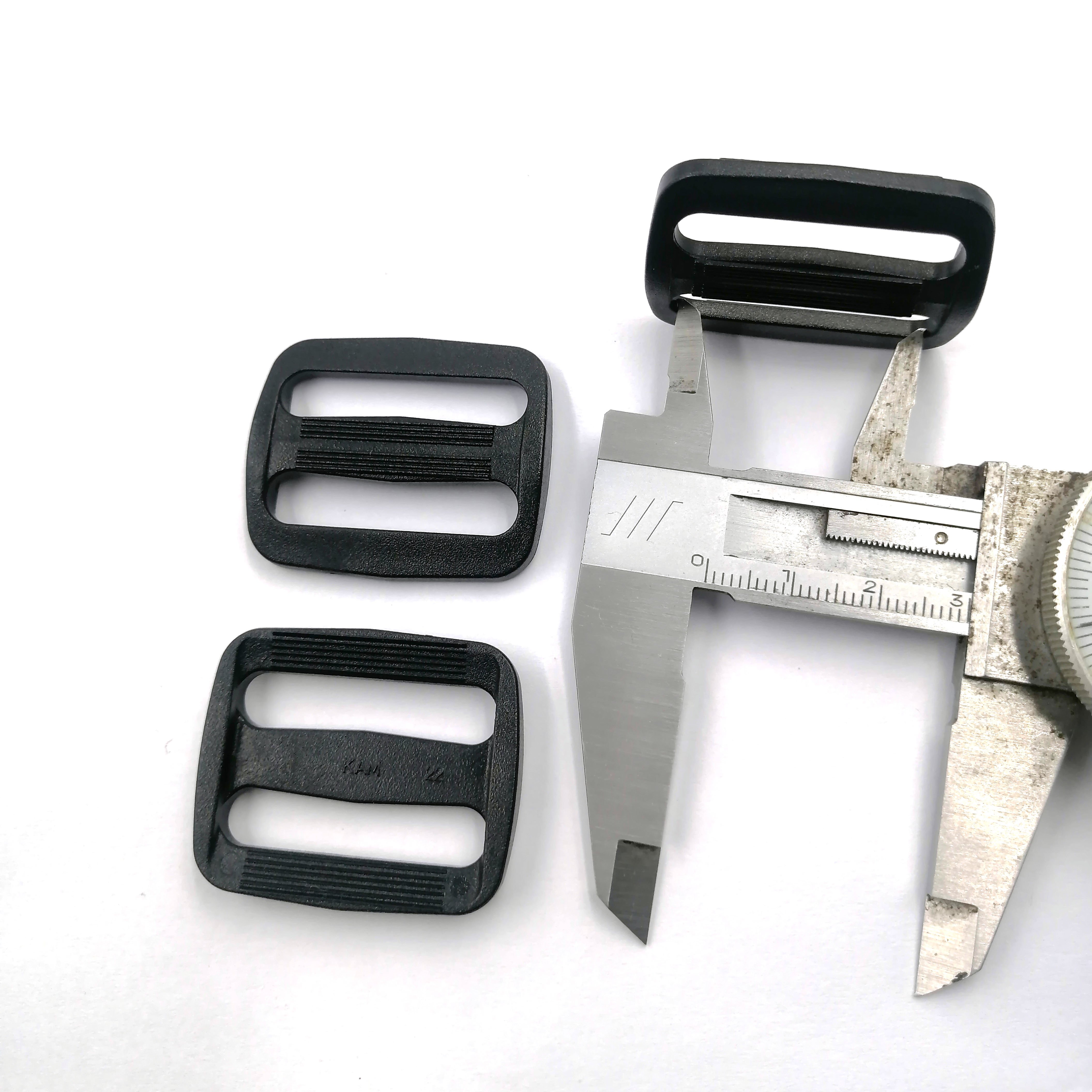Factory Plastic Tri-Glide Slider Adjustable Straps Buckle Multi Sizes D Ring Buckle for Backpack Webbing