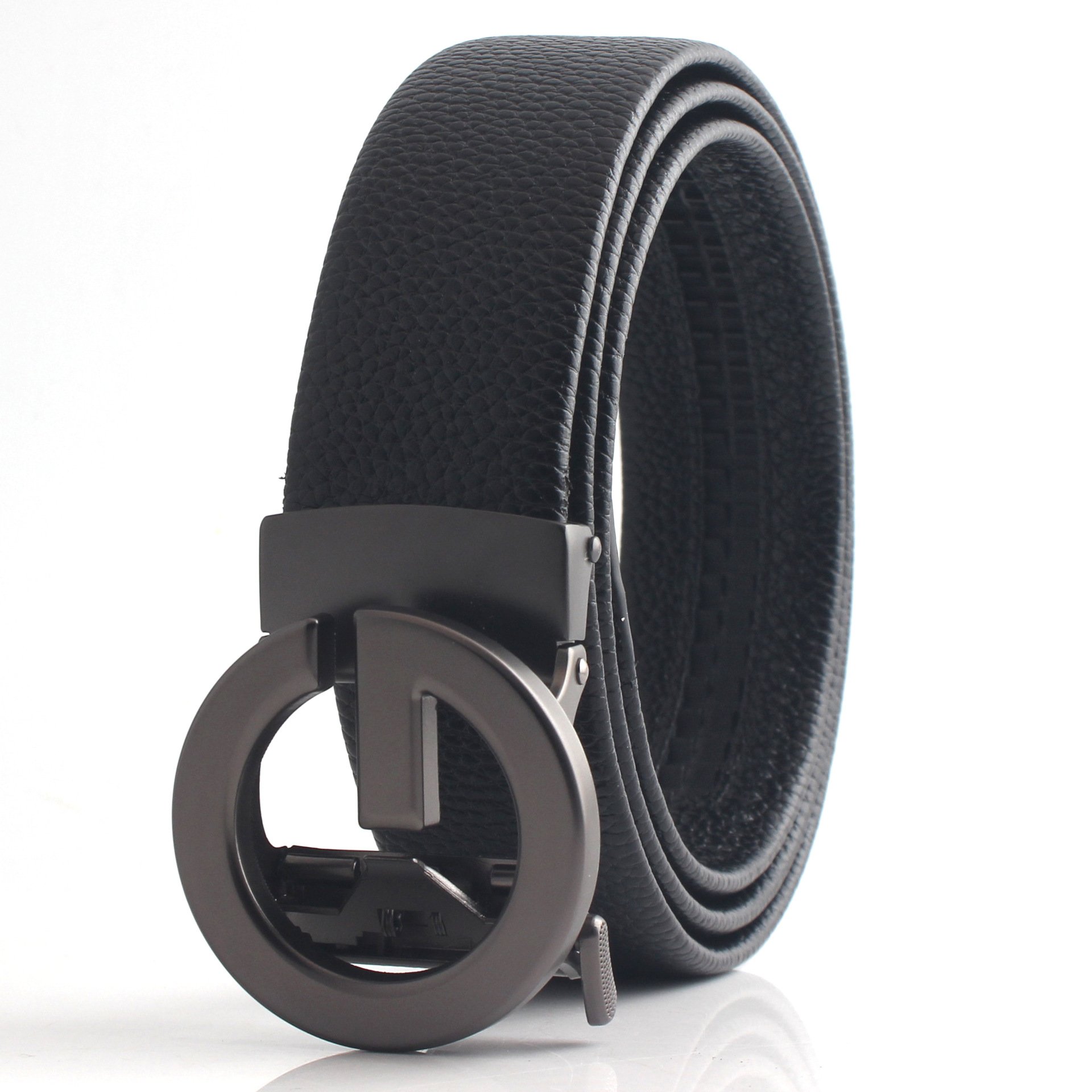 Men's Genuine Leather belt wholesale letter G metal automatic buckle designer brand leather men belt