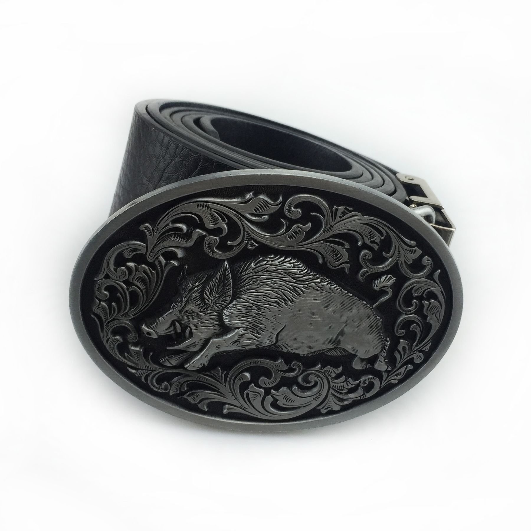 Wholesale vintage metal wild boar belt buckles for men and women Western denim belt buckles