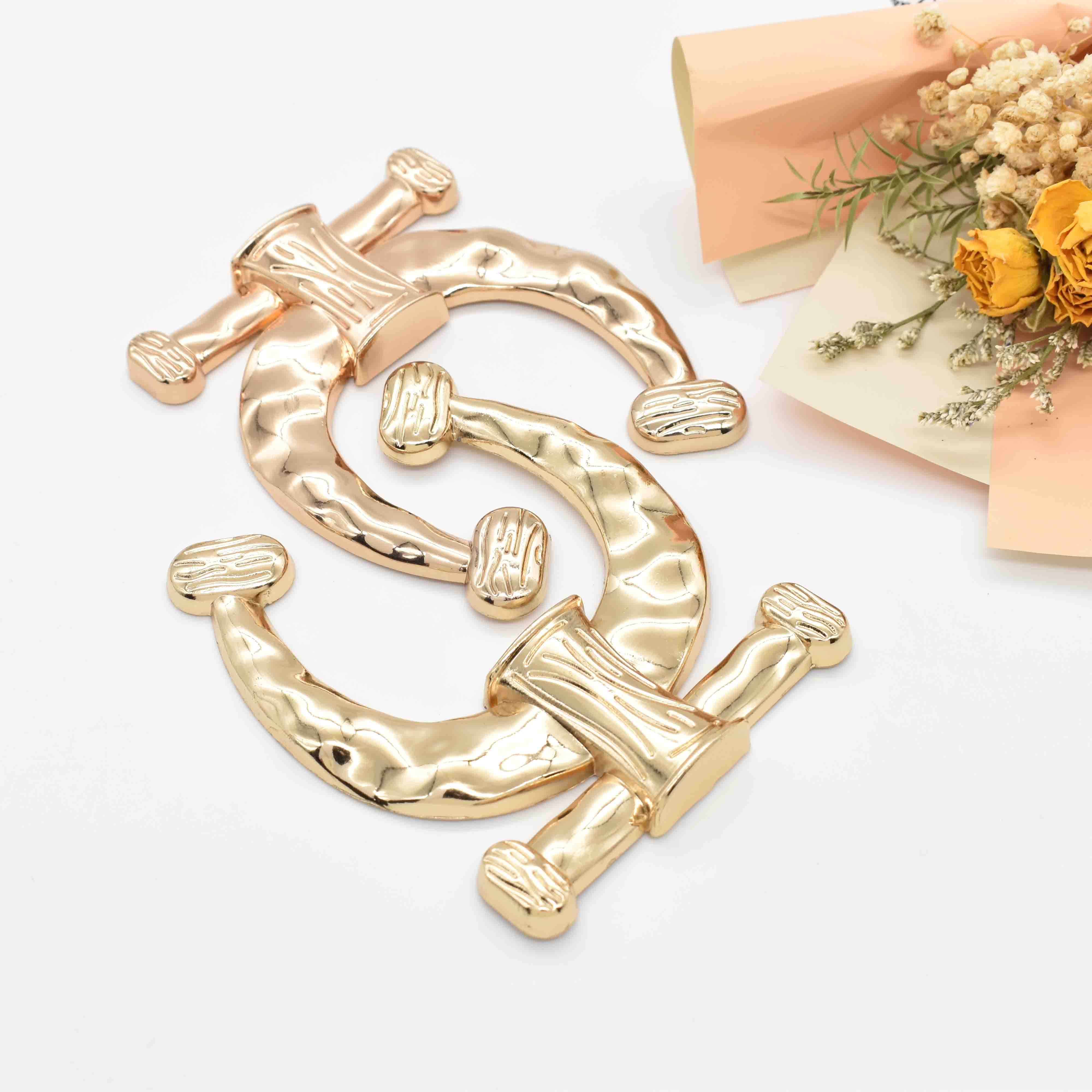 U Ring Shape Whosale Custom Logo Accessories 85MM 75MM 65 MM Rust-proof Buckles For Luxury Swimsuit/Bra/Beach Bikini